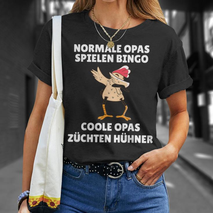 Normale Opas Spielen Bingo Coole Opas Züchten Hühner T-Shirt Geschenke für Sie