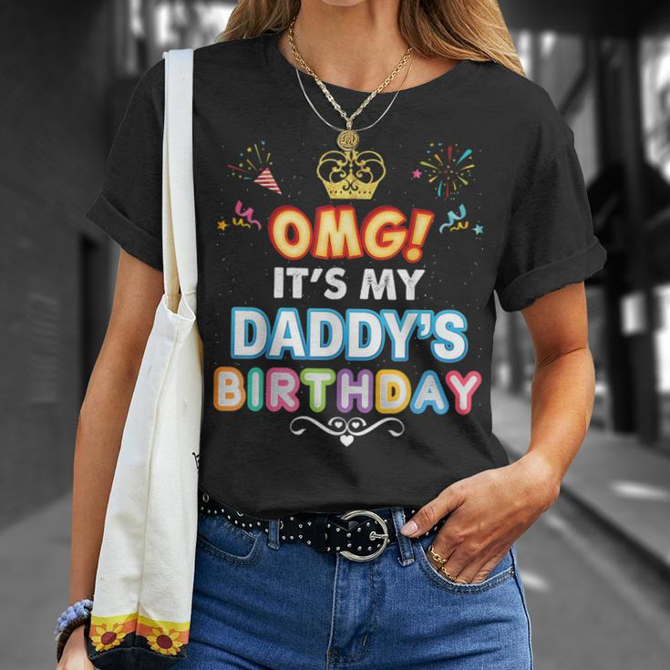 Omg Its My Daddy Birthday Happy Vintage Perfect Kid T-Shirt Gifts for Her