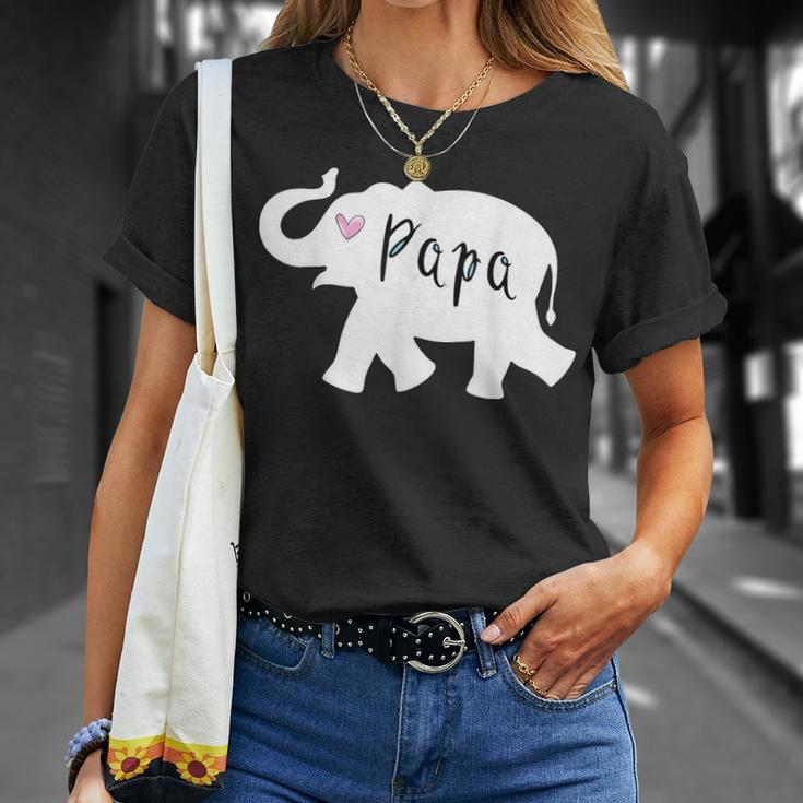 Papa Africa Elephant Father Matching For Dad Gift For Mens Unisex T-Shirt Gifts for Her