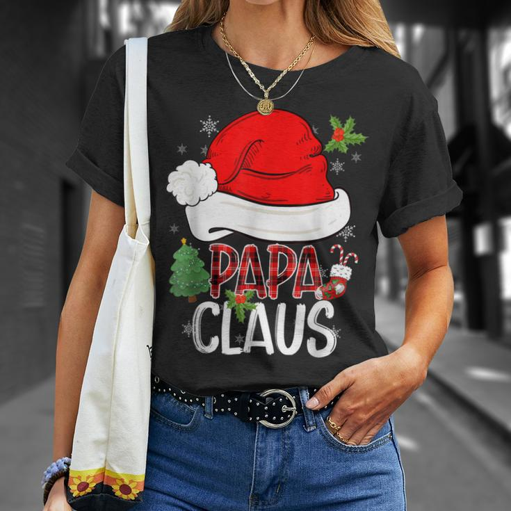 Papa Claus Santa Christmas Pajama Matching Family T-shirt Gifts for Her