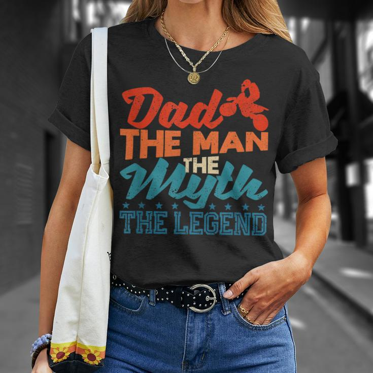 Papa Dirt Bike Motocross MX Rider T-Shirt: Mann Mythos Legende Geschenke für Sie