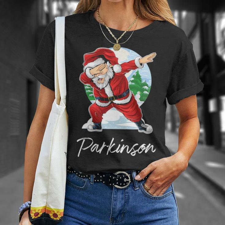 Parkinson Name Gift Santa Parkinson Unisex T-Shirt Gifts for Her