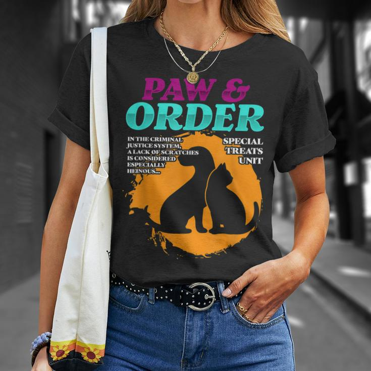 Paw And Order Special Feline Unit Pets Training Animal Lover T-Shirt Gifts for Her