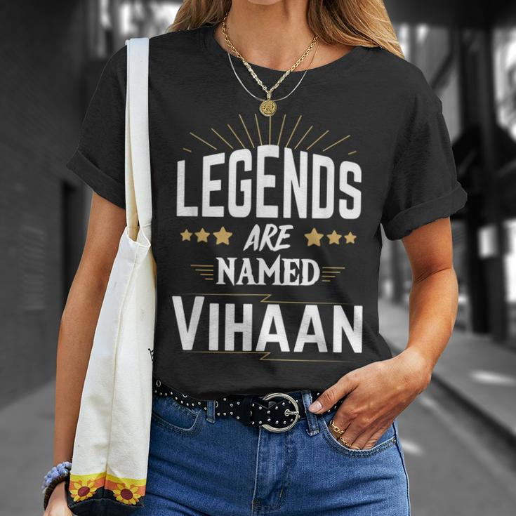 Personalisiertes Legends Are Named Vihaan T-Shirt, Sternen-Design Geschenke für Sie