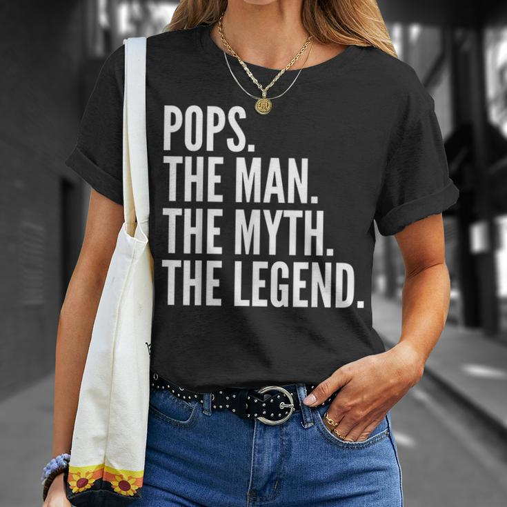 Pops The Man Der Mythos Die Legende Dad T-Shirt Geschenke für Sie
