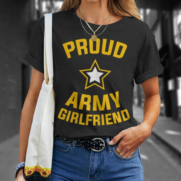 Proud Army Girlfriend Military Soldier Army Girlfriend Gift For Womens Unisex T-Shirt Gifts for Her