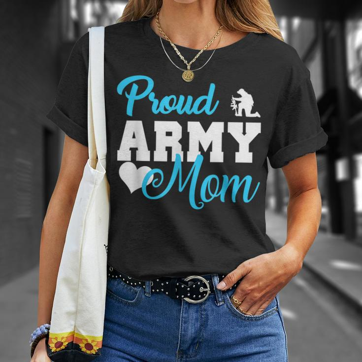 Proud Army Mom Military Mother Family Gift Army MomUnisex T-Shirt Gifts for Her