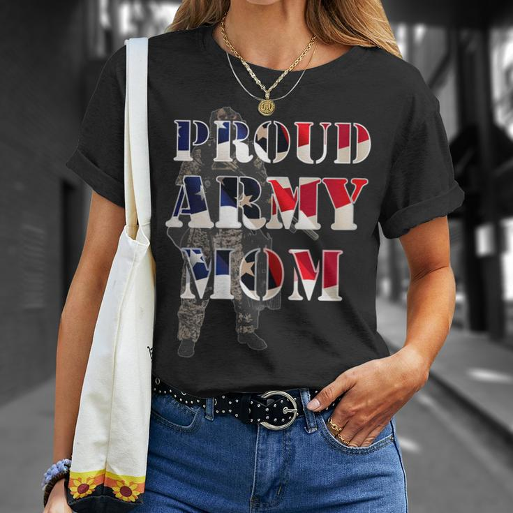 Proud Army Mom Military Mother Proud Army Family Marine Gift For Womens Unisex T-Shirt Gifts for Her