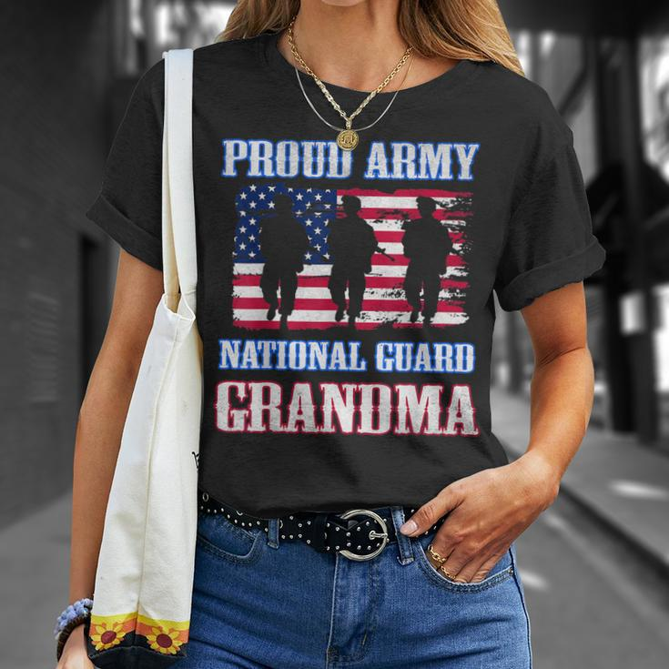 Proud Army National Guard Grandma Usa Veteran Military Unisex T-Shirt Gifts for Her
