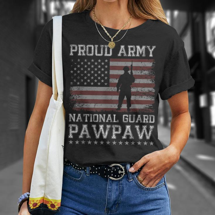 Proud Army National Guard Pawpaw Us Military Gift Gift For Mens Unisex T-Shirt Gifts for Her
