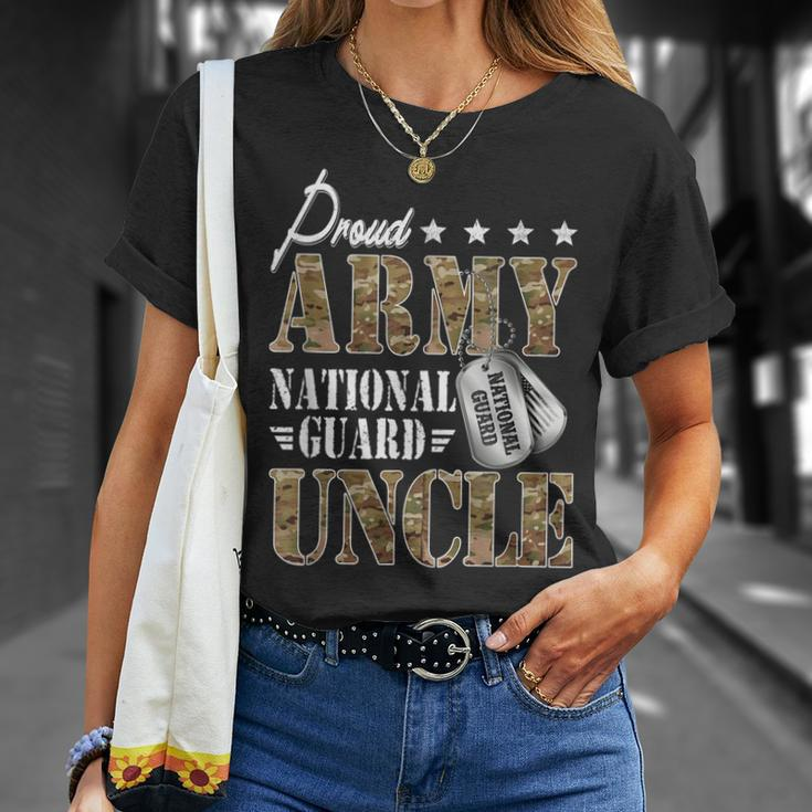 Proud Army National Guard Uncle National Guard Graduation Unisex T-Shirt Gifts for Her