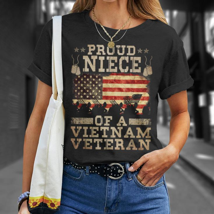 Proud Niece Vietnam War Veteran For Matching With Niece Vet T-Shirt Gifts for Her
