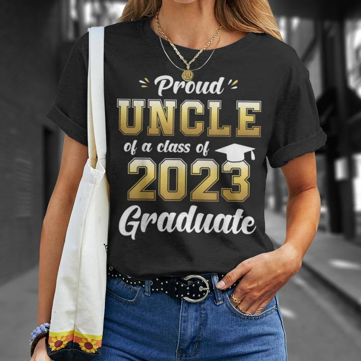 Proud Uncle Of A Class Of 2023 Graduate Senior 23 Gift For Mens Unisex T-Shirt Gifts for Her