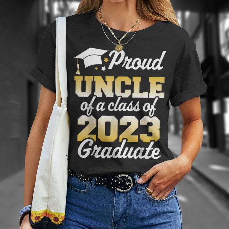 Proud Uncle Of A Class Of 2023 Graduate Senior Family Unisex T-Shirt Gifts for Her