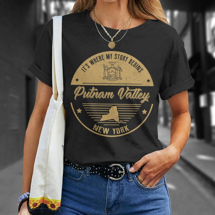 Putnam Valley New York Its Where My Story Begins Unisex T-Shirt Gifts for Her
