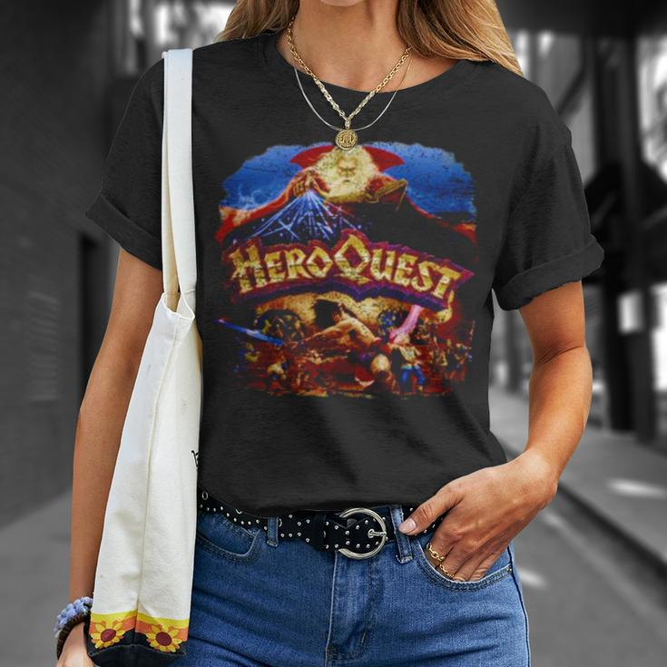 Quest Of Heroes Distressed Unisex T-Shirt Gifts for Her