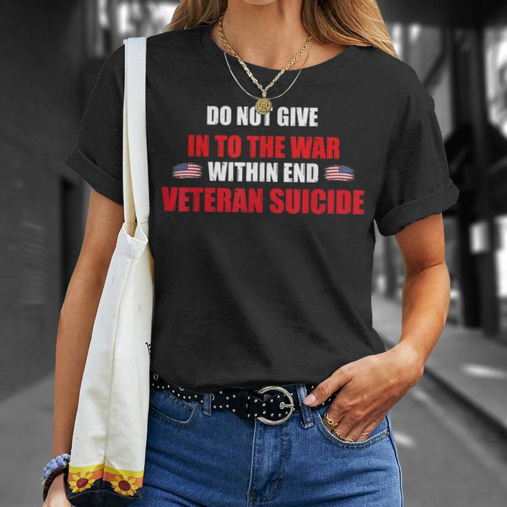 Reduce The Incidence Of Suicide Of American Veteran War T-shirt Gifts for Her