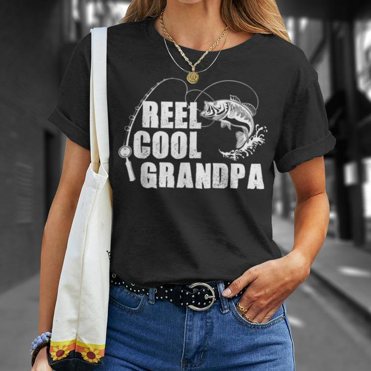 Reel Cool Grandpa Fishing Gifts For Dad Or Grandpa Unisex T-Shirt