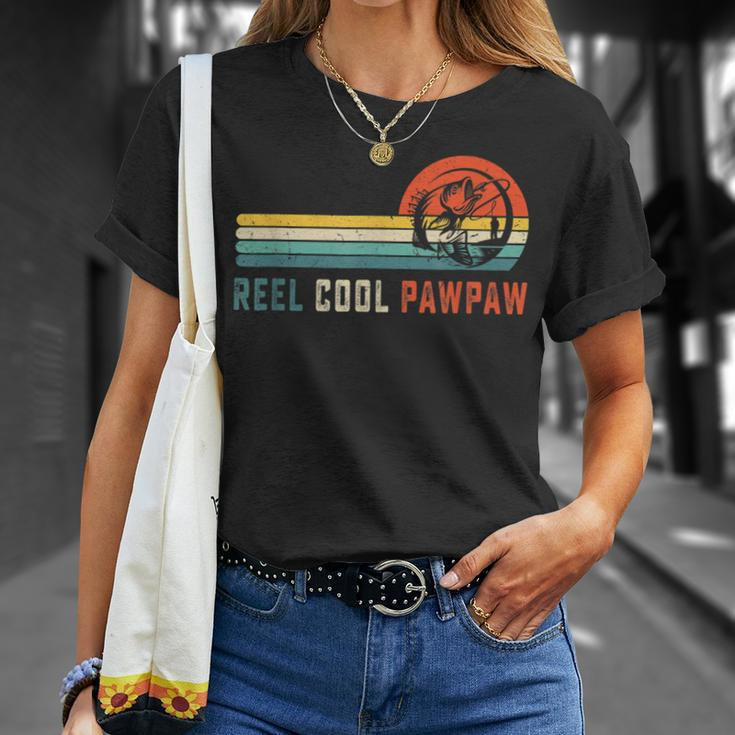 Reel Cool Pawpaw Fishing Dad Gifts Fathers Day Fisherman Unisex T-Shirt Gifts for Her