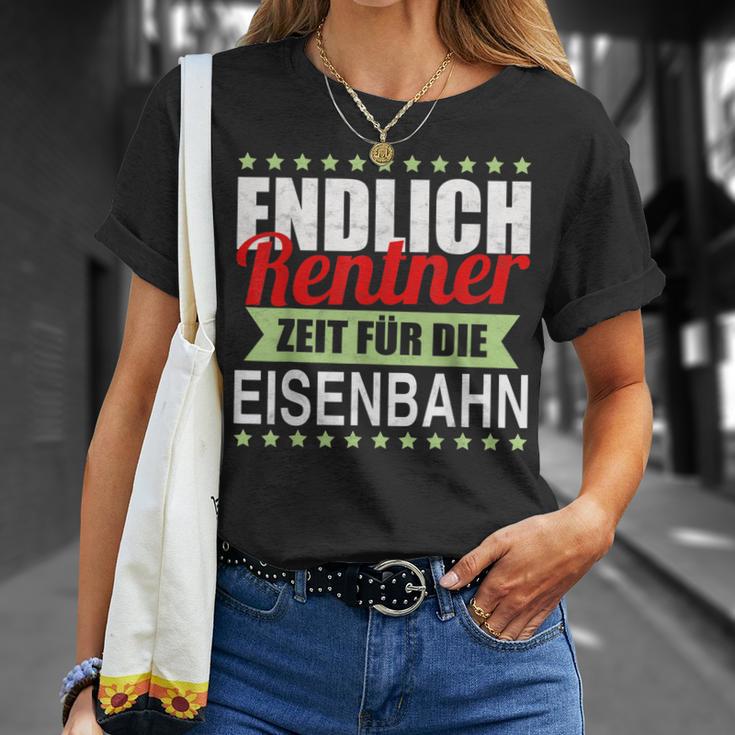 Rentner Eisenbahn Geschenk Rente Modelleisenbahn T-Shirt Geschenke für Sie