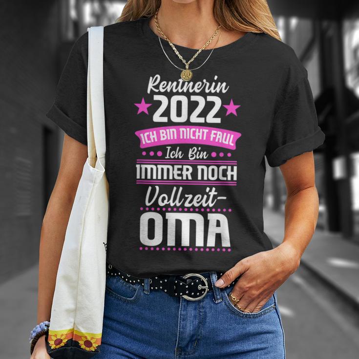 Rentnerin 2022 Vollzeit-Oma Rentnerin 2022 Oma T-Shirt Geschenke für Sie