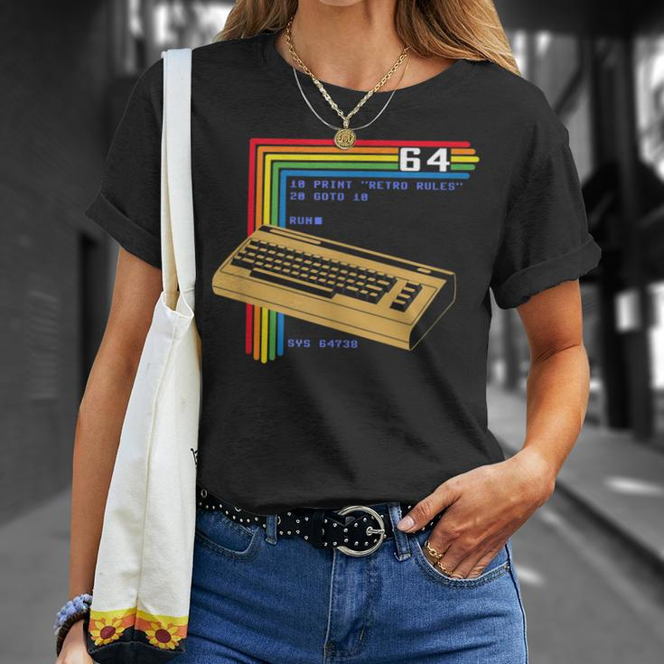 Retro Computer C64 T-Shirt Gifts for Her