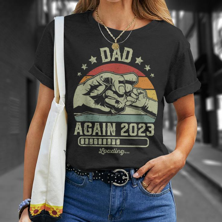 Retro Dad Again Est 2023 Loading Future New Vintage T-Shirt Gifts for Her