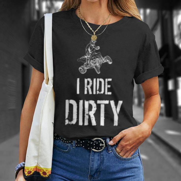 I Ride Dirty Lustiges Atv Quad Biker Offroad Und 4X4 T-Shirt Geschenke für Sie