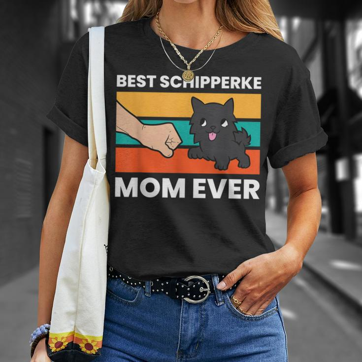 Schipperke Dog Owner Mom Best Schipperke Mom Ever Unisex T-Shirt Gifts for Her