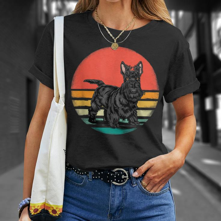 Scottish Terrier Hundeliebhaber Im Retro-Stil 70Er-Jahre T-Shirt Geschenke für Sie