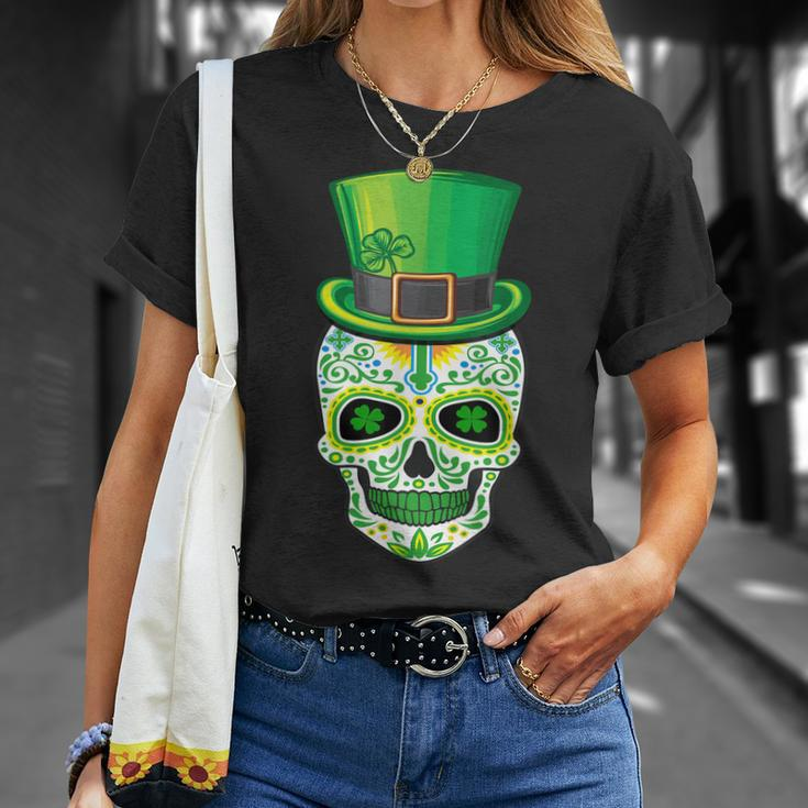 Skull St Patricks Day Irish Saint Patricks Day Of Dead V2 T-Shirt Gifts for Her