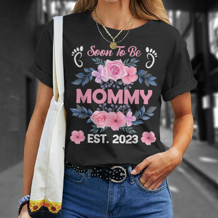 Soon To Be Mommy Est 2023 First Time Mom T-Shirt Gifts for Her