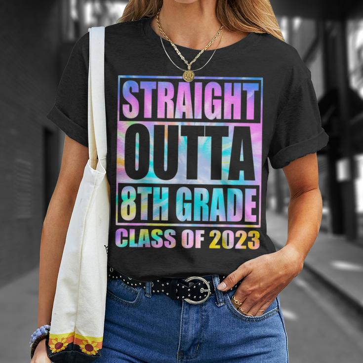 Straight Outta 8Th Grade Class Of 2023 Eighth Graduation Unisex T-Shirt Gifts for Her