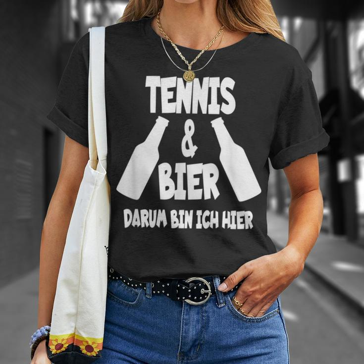 Tennis Und Bier Tenniscamp Tennistrainer Tenniscamp T-Shirt Geschenke für Sie