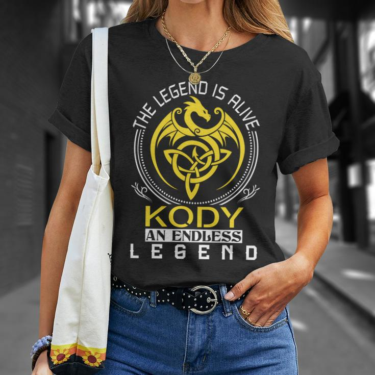 The Legend Is Alive Kody Family Name Unisex T-Shirt Gifts for Her