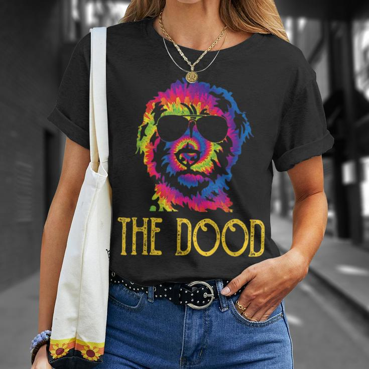 Tie Dye Best Doodle Dad Ever Goldendoodle Dog Dad Unisex T-Shirt Gifts for Her