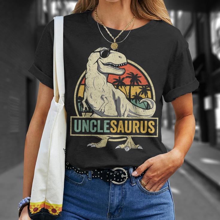 Unclesaurus T Rex Dinosaur Uncle Saurus Family Matching Unisex T-Shirt ...