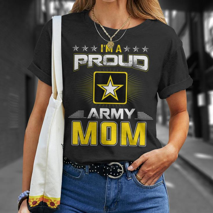 Us Army Proud Us Army Mom Military Veteran Pride Unisex T-Shirt Gifts for Her