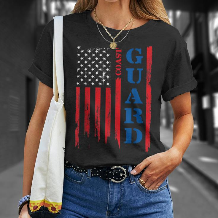 US Flag Coast Guard US Coast Guard T-Shirt Gifts for Her