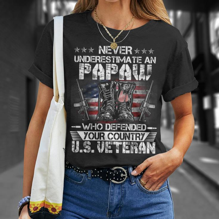 Us Veteran Papaw Veterans Day Us Patriot Patriotic T-Shirt Gifts for Her