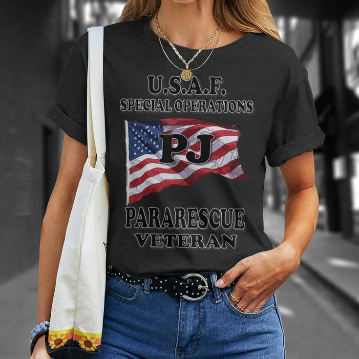 USAF Pararescue Pj Veteran T-shirt Gifts for Her