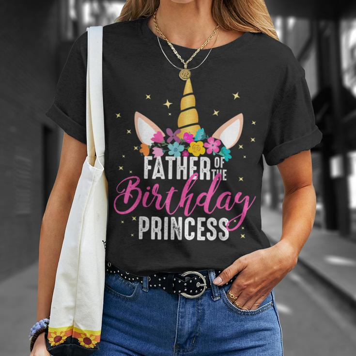 Vater der Geburtstagsprinzessin Einhorn T-Shirt, Einzigartig für Papas Geschenke für Sie