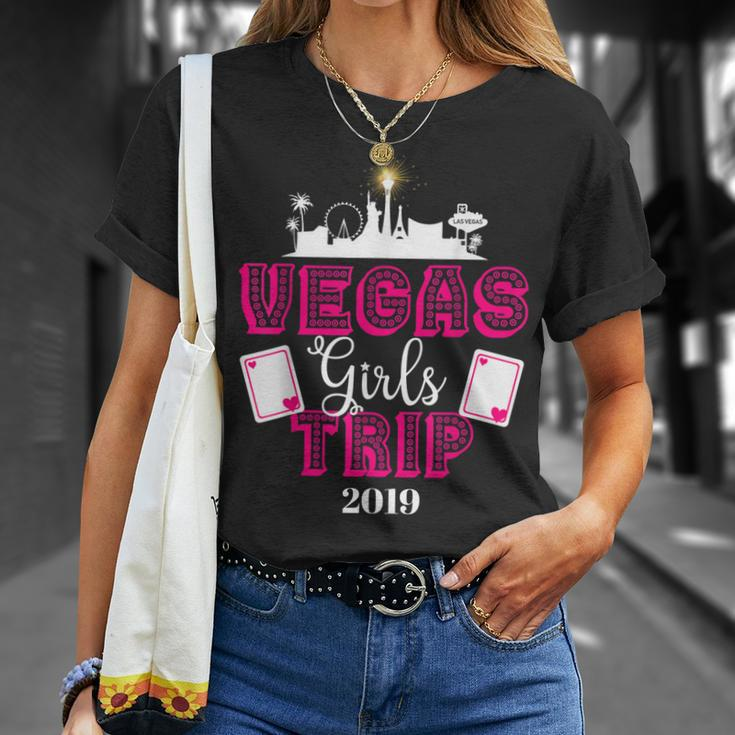 Vegas Girls Trip 2019 Matching Squad Vacation Bachelorette Unisex T-Shirt Gifts for Her