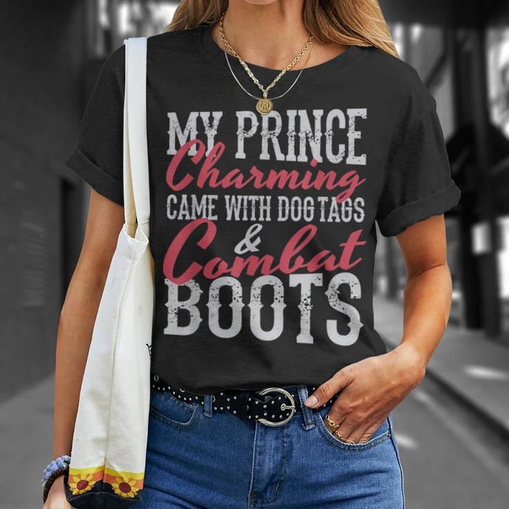 Veteran Prince Charming Women Wife Girlfriend T-shirt Gifts for Her