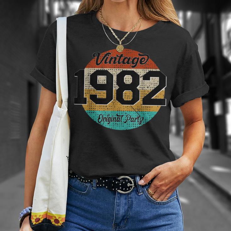 Vintage 1982 Original Teile 40 Geburtstag Frauen Männer T-Shirt Geschenke für Sie