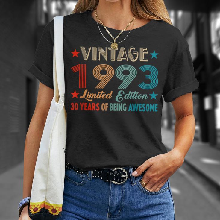 Vintage 1993 Limitierte Auflage 30 Jahre Alt Geburtstag T-Shirt Geschenke für Sie