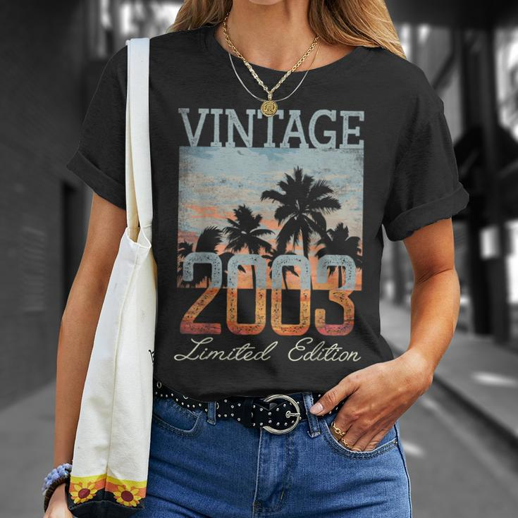 Vintage 2003 Limited Edition 20Th Birthday 20 Year Old Gifts Unisex T-Shirt Gifts for Her