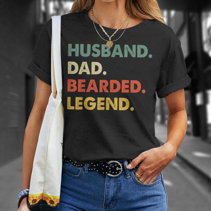 Vintage Beard Husband Dad Bearded Legend Men T-Shirt Geschenke für Sie