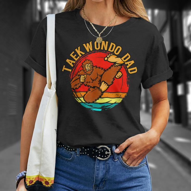 Vintage Big Foot Taekwondo Dad T-Shirt Gifts for Her