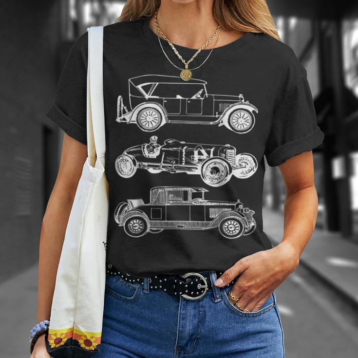 Vintage Cars Car Retro Automobiles Mechanic Unisex T-Shirt Gifts for Her